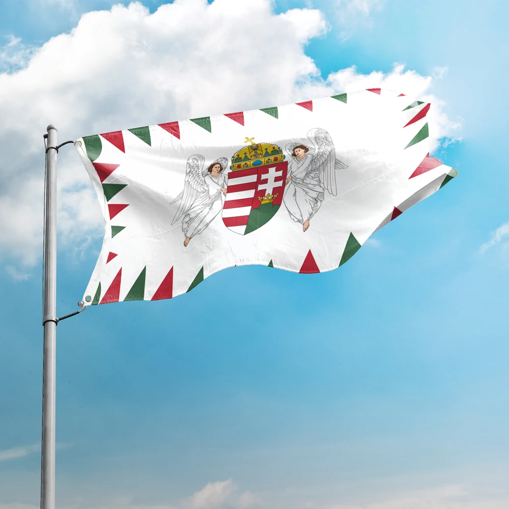 Presidential Standard Of Hungary 3*5FT 90*150CM  Flags Design Custom Indoor Outdoor Decoration Banners  Polyester UV Resistance