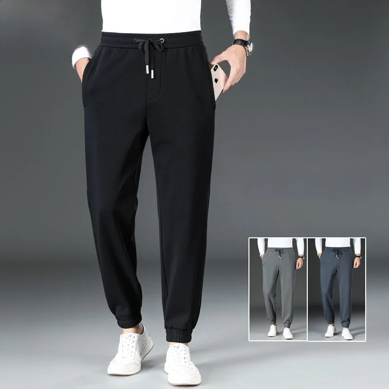 

Skin-friendly Pure Cotton Men's Sweatpants Loose Cuffed Sports Pants Thi Casual Men's Trousers Autumn Season Faionable