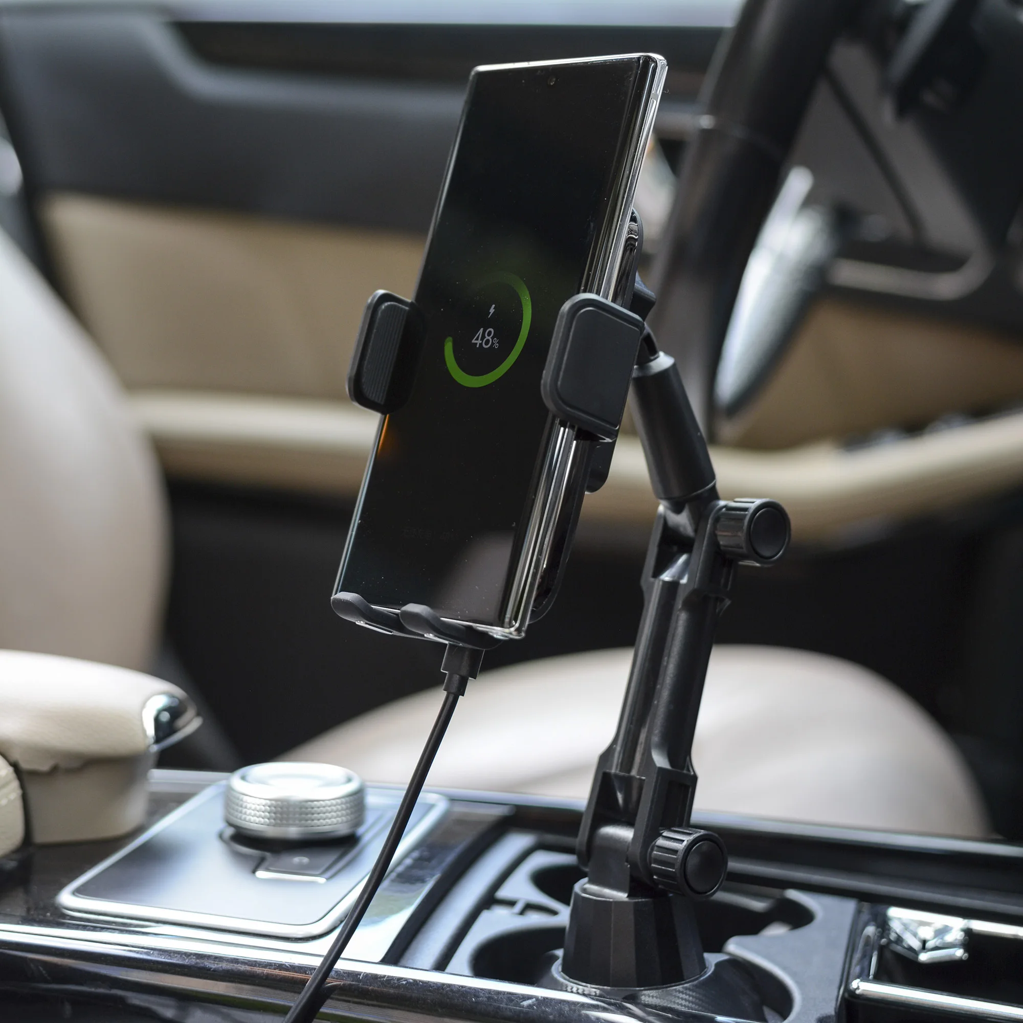 15W Qi Wireless Car Charger Automatic Clamping Car Cup Phone Holder Fast Charging for Samsung Xiaomi for iPhone Cup Mount
