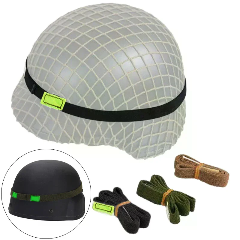 حزام خوذة M88 MICH التكتيكي مع شريط عاكس، قطعة واحدة، مرونة مثالية للاستخدام الخارجي.