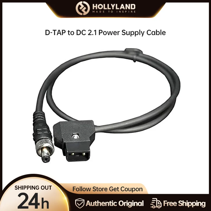 Hollyland Male D-TAP to DC Barrel 2.1mm Power Supply Cable for Mars 300 Pro Mars 400S Mars 400S Pro Transmitter Receiver