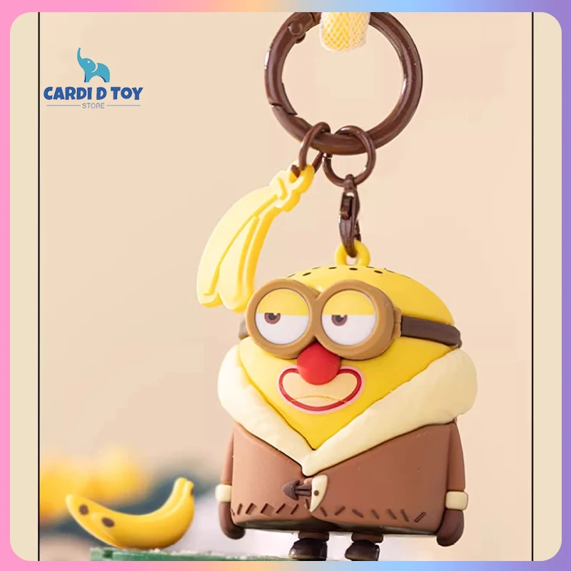 Cute New Minions Despicable Me Keychain Pendant Doll Schoolbag Key Chain Pendant Bob Kevin Ornament Birthday Gift For Children