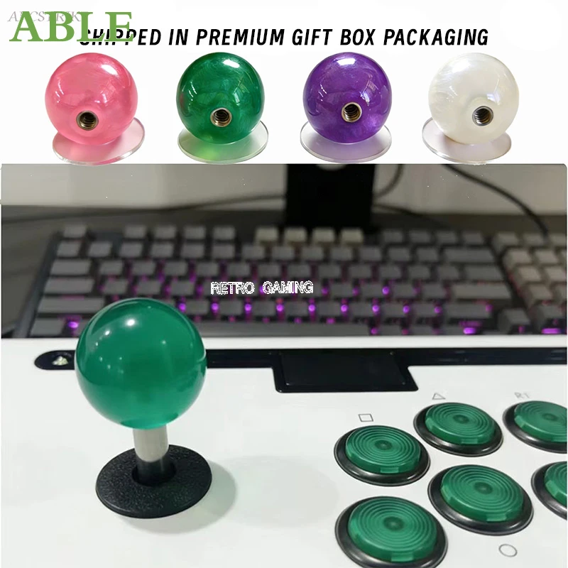 

35MM Iridescent Pearlescent Ball Head DIY Accessory Joystick Ball Head Suitable For Sanwa Shimizu Joysticks