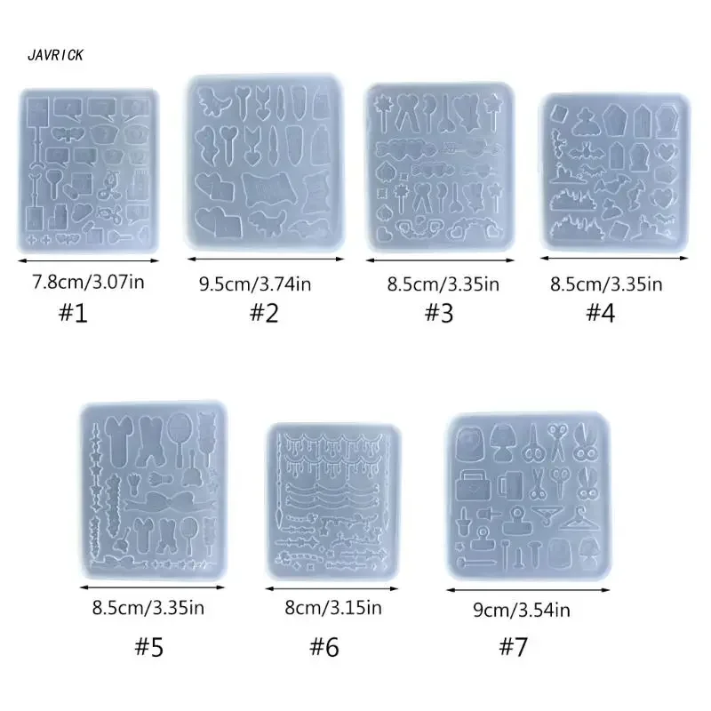 Bowknot Star Tennis Silicone Mold Card Accessory Resin Mold Keychain Earring Pendant Epoxy Mold DIY Craft Tool