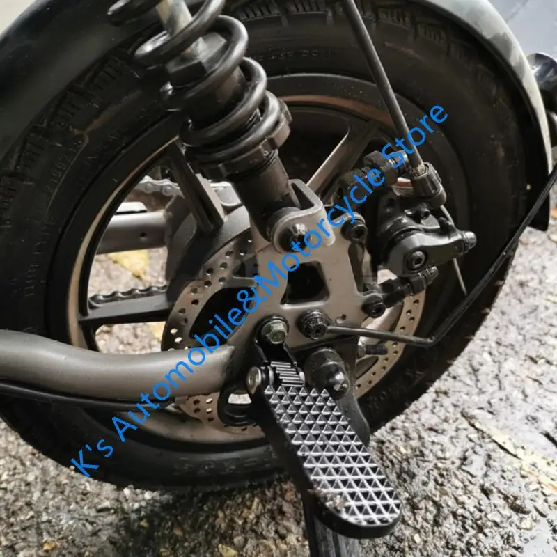 

Q39F 1 Pair Aluminium Foldable Pegs Replacement Pedals Electric Scooter Rear Pedals Folding Footrest for Electric Scooter