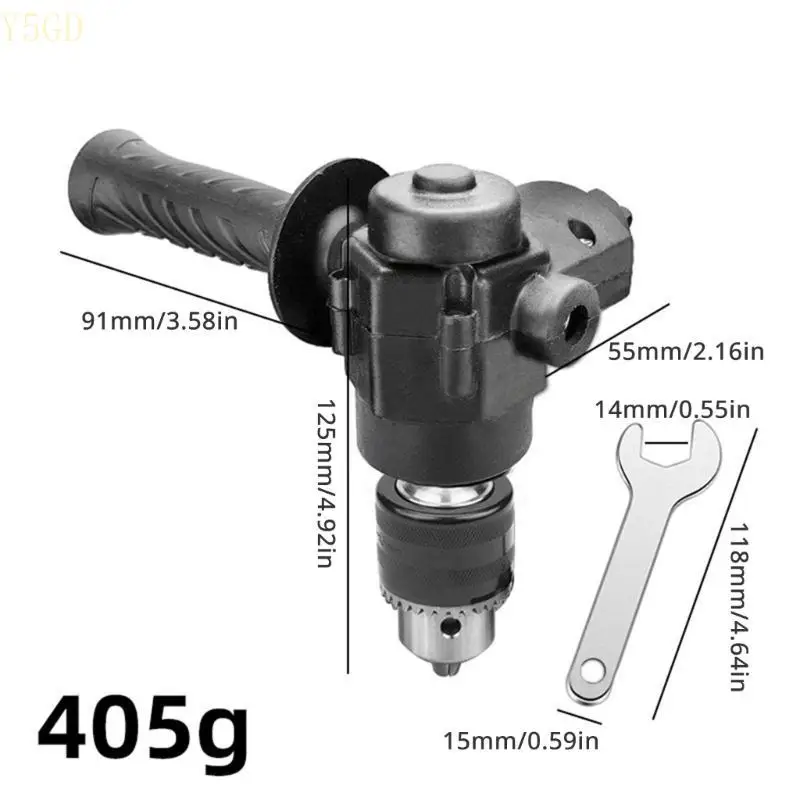 

Y5GD 90 Degree Angled Drill Attachment Adapter for Easy Access In Narrow Workspaces