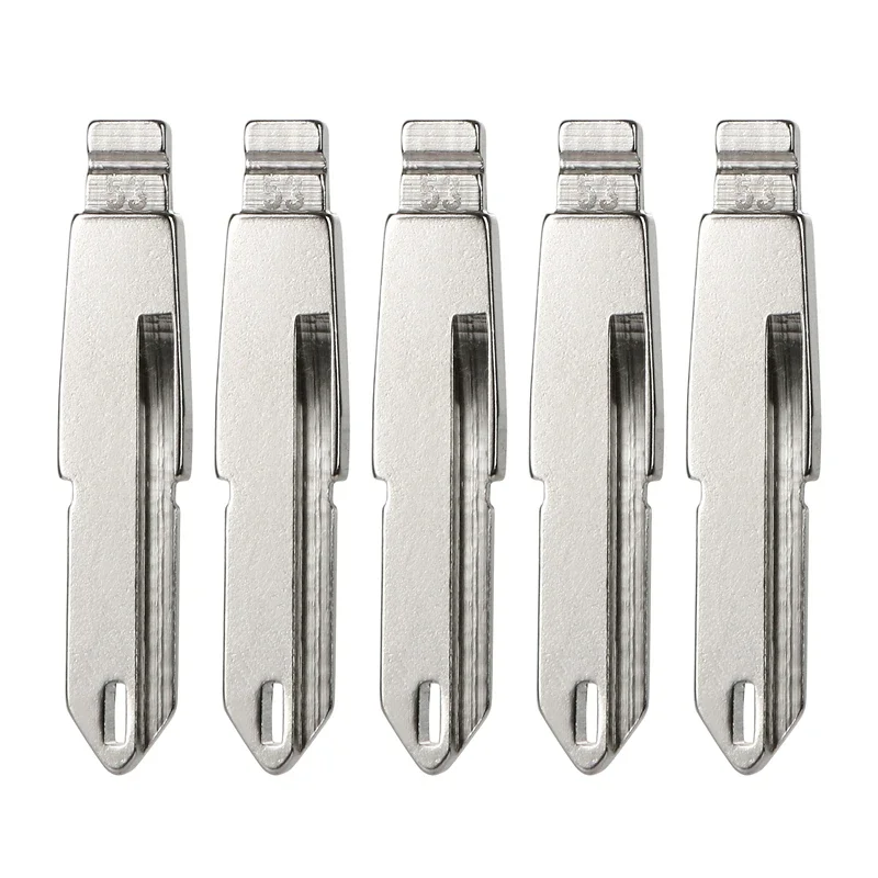 

For Renault Peugeot 206 207 Citroen C2 #53 5pcs Auto Key Blade Car Remote Key Blank High Quatity Car Key Replacement Accessories