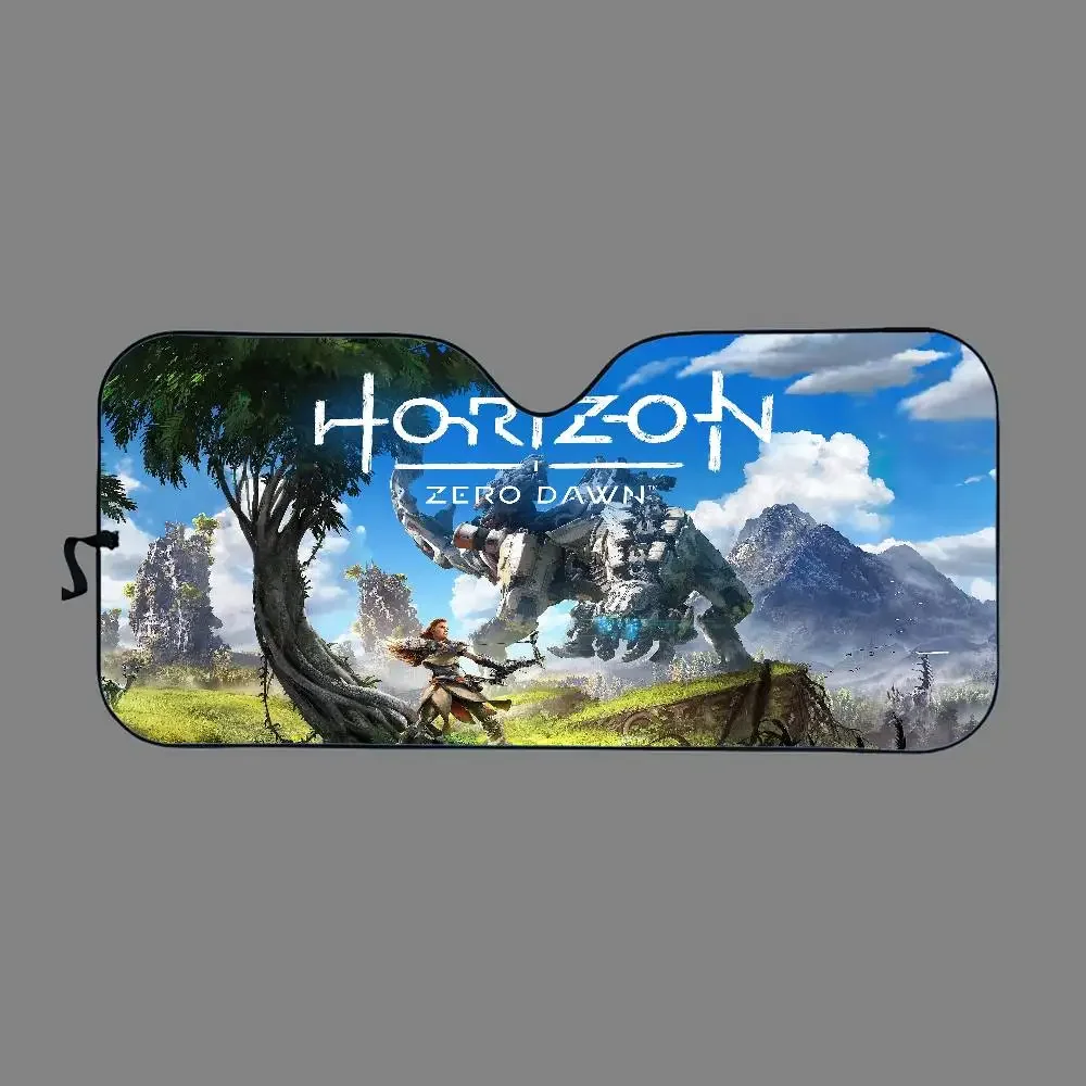 H-Horizon Z-Zero D-Dawn زجاج سيارة الشمس الظل طوي سيارة الجبهة يغطي مظلة السيارة لملحقات السيارات كتل الأشعة فوق البنفسجية