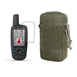 Military Tactical Pouch Molle Case Bag with Armband + Screen Protector for Garmin GPSMAP 62 63scx 62s 64 64ST 64SX 64CSX 65 65SR