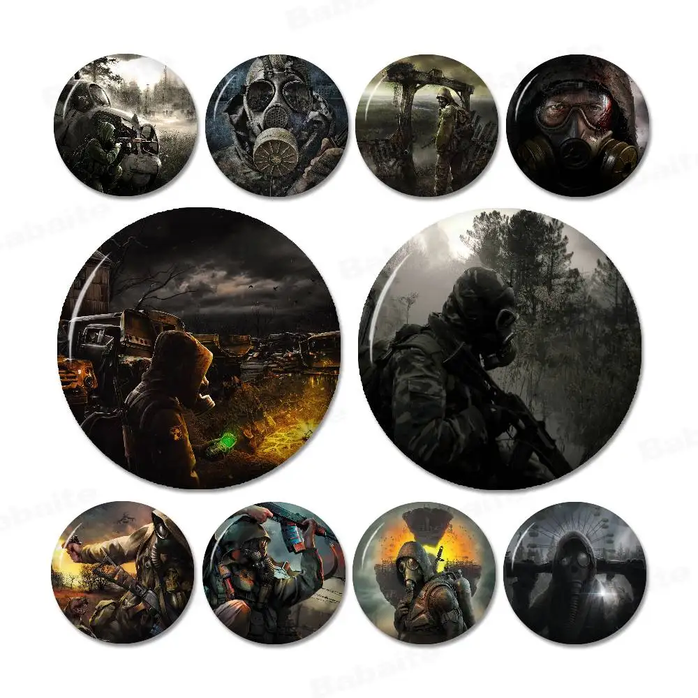 Hot Game S-STALKER Anime Button Pin Handmade Brooch for Clothes Cartoon Badge Backpack Decoration Jewelry Accessories