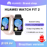 New Arrive,HUAWEI Watch FIT 2 Smartwatch, 1.74 inch AMOLED Display, Bluetooth calling,Speaker Supported Brazilian version