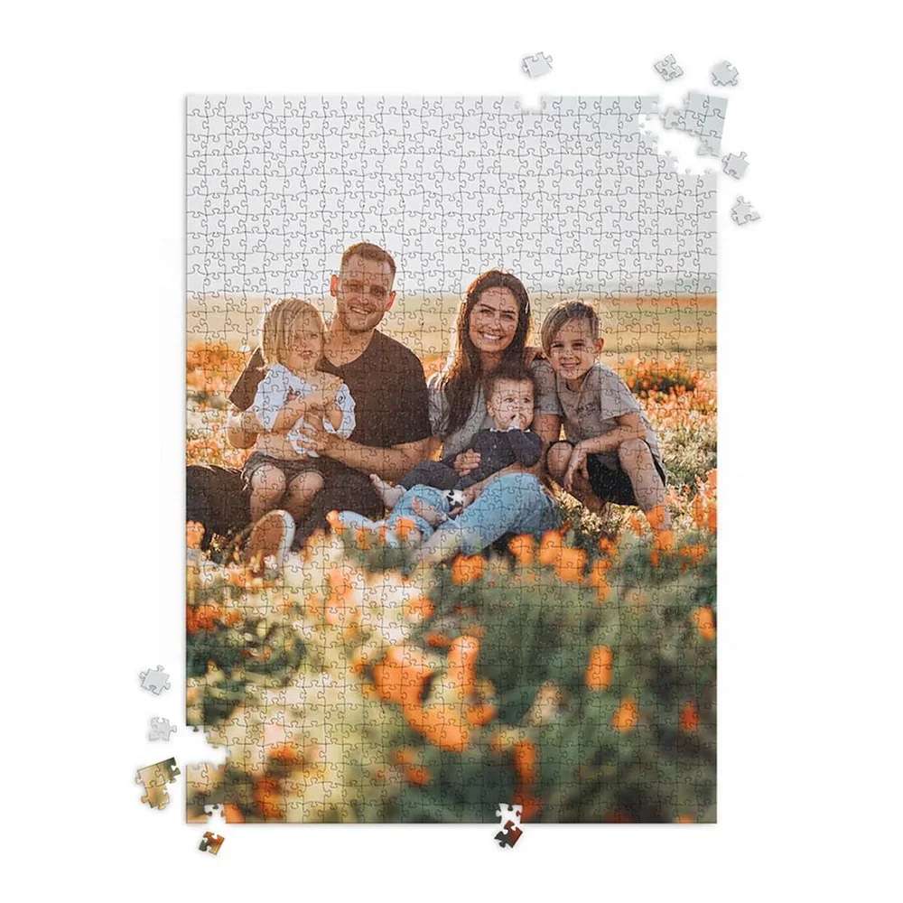 35/150/300/500/1000 Stück schöne Familie, individuelles Foto, individuelles Bild, personalisierte Dekompressionspuzzles, Puzzle-Mosaik