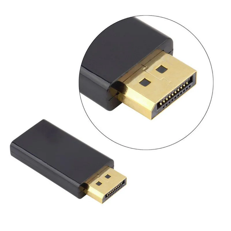 DP Displayport to HDMI-compatible 4K Adapter Gold Plated Connector Display Port to HDMI-compatible for Laptop Monitor Projector