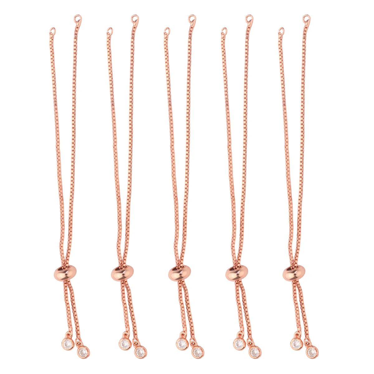 

5 Pcs Adjustable Copper Bracelets Semi Finished DIY Jewelry Making Supplies Pull Type Fashion Women Accessories Bangles Ankle