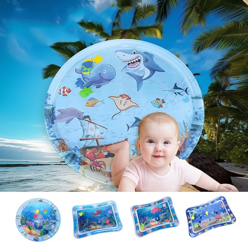 

100CM Baby Water Play Mat Cushion Toddler Pad PVC Infant Tummy Time Toddler Water Pad Early Education Developing Activity Toy