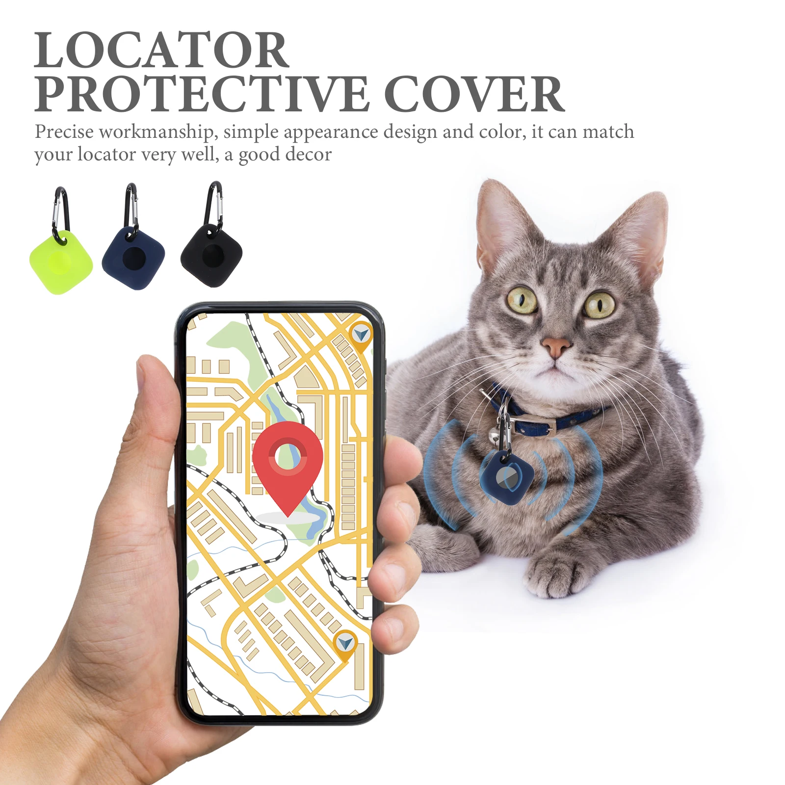 

3Pcs Tracker Protective Cover Soft Silicone Case Shockproof Anti-Scratch Compatible Tile Mate Keychain