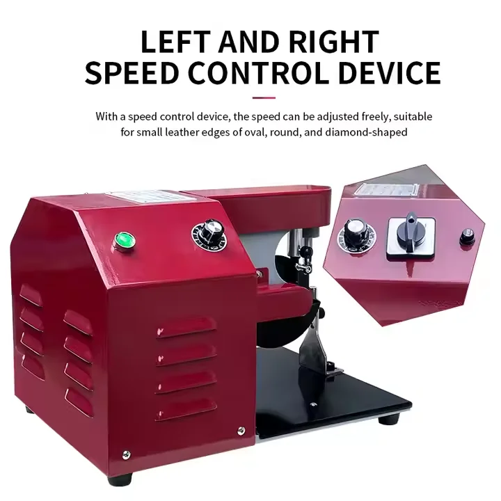 QK-304 Small Size Automatic Roller Oil Wallet Making Machine Leather Edge Paint Machine