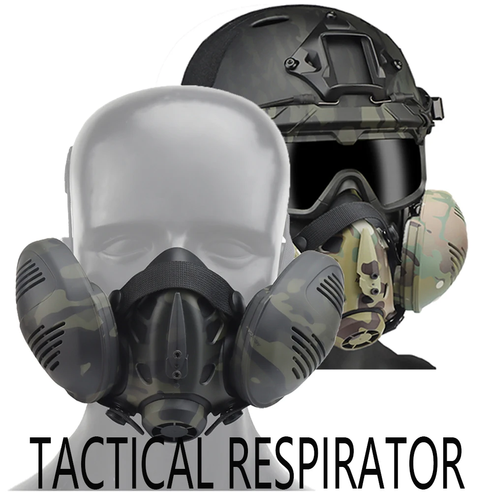 Special Tactical Respirator Mask Half Face Gas Mask for Militar Paintball Airsoft Hunting CS Game Cosplay Ant Men Model