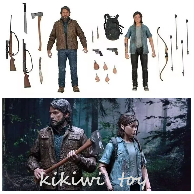 18cm Neca The Last Of Us Anime Figure Joel And Ellie Action Figures Tlou Part 2 Pvc Figurine Collectible Model Doll Toys Gifts