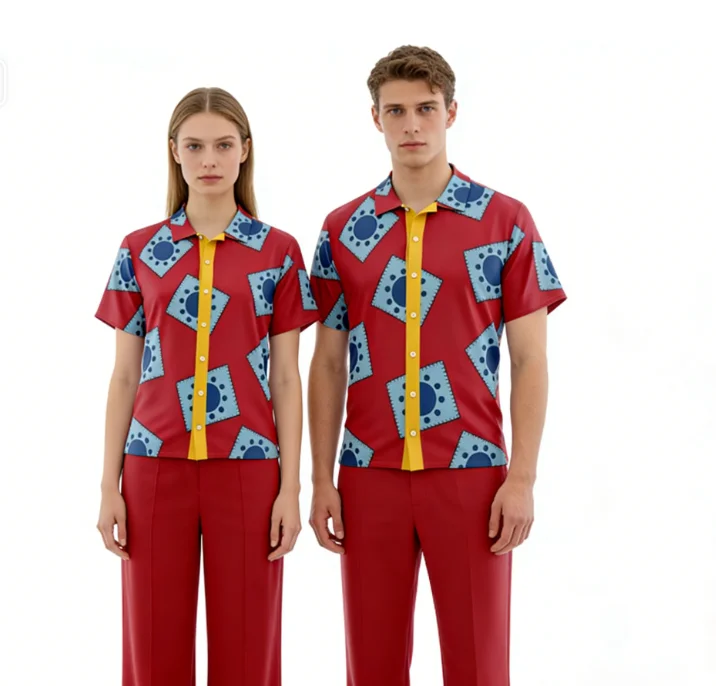 

Anime Cosplay Hawaiian Men's Shirts Graphic Beach Party Button Down Tops Funny Fashion Comfortable And Breathable Shirts Clothes