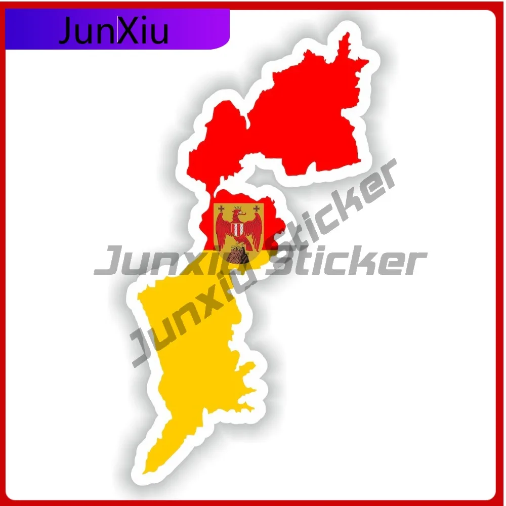

Burgenland Austria State Shape Of The National Emblem Map Stickers Decorative Motorcycle Accessories And Decals Rx Rv Bumper Suv