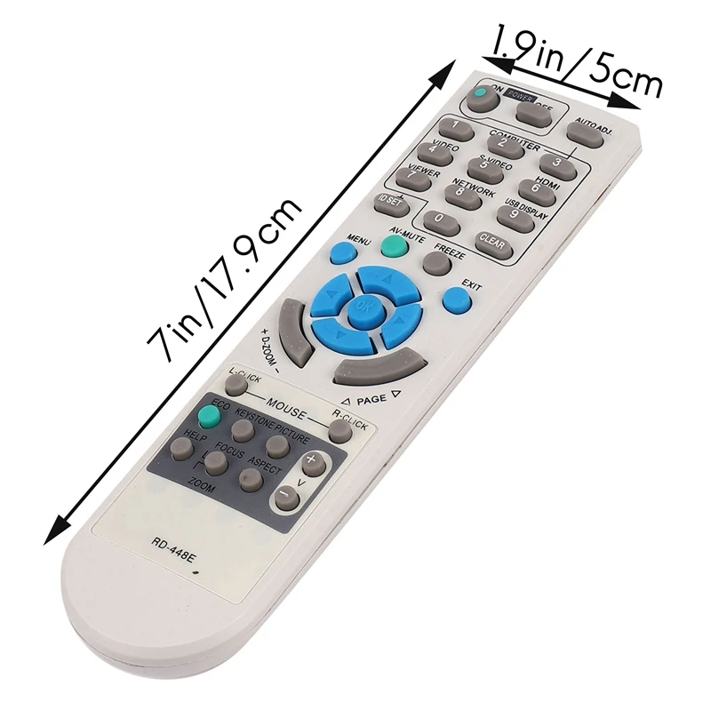 Rd-448E Projector Remote Control For Nec Projector V260X+V300X+V260 Rd-448E Rd-443E Lt180+Lt280 Lt380 M230 Rd-450C M260xc