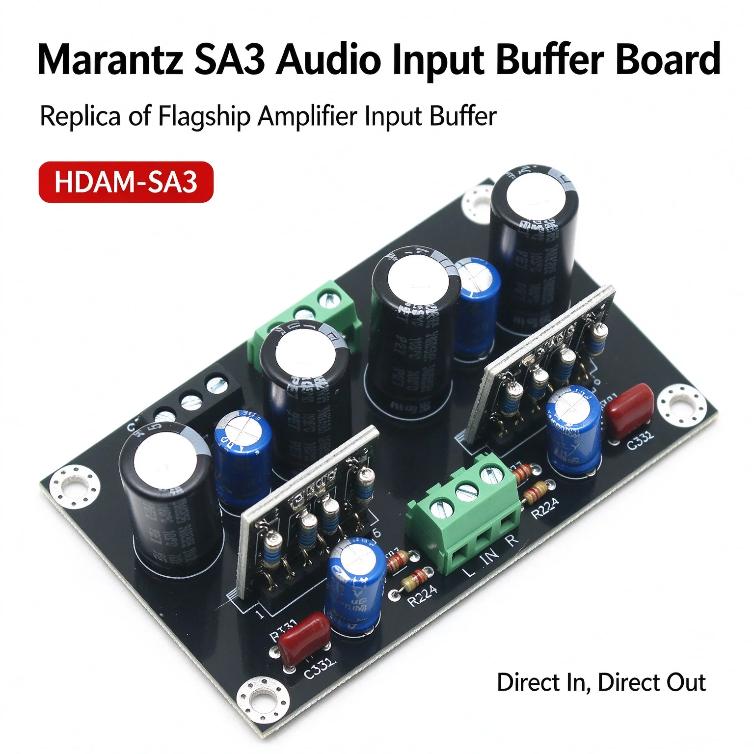 Marantz SA3 HDAM Buffer Board XLR Balanced Hi-Fi Audio Input Buffer Circuit for Audiophile Preamp Headphone Amp Signal IsolatioN