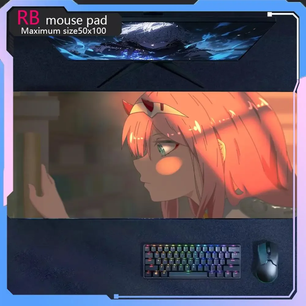 darling in the franxx  Zero Two Mouse Pad high-definition printing anime large game mouse pad Game console keyboard mouse pad