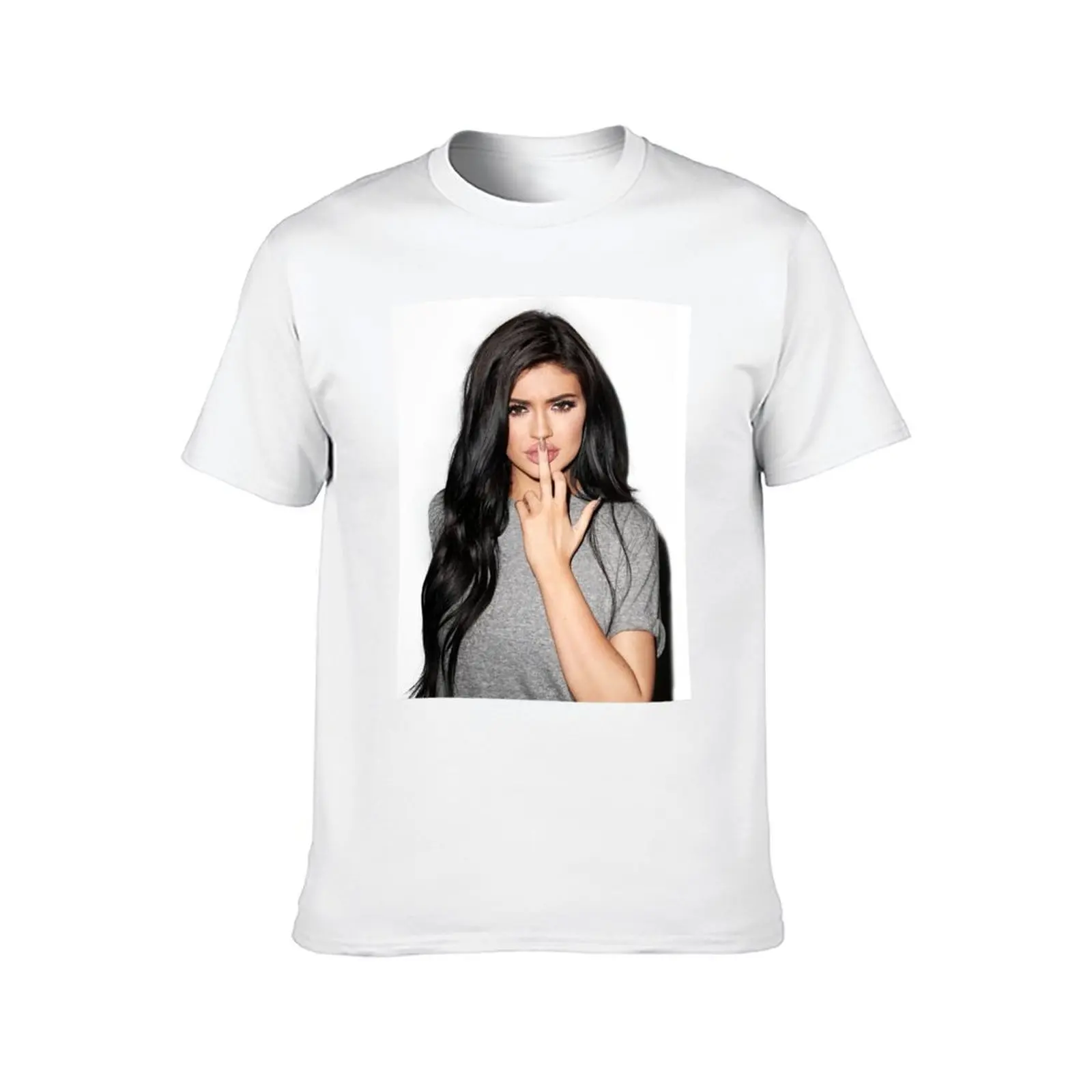 تي شيرت KYLIE JENNER تي شيرت رجالي كاجوال أساسي تي شيرت