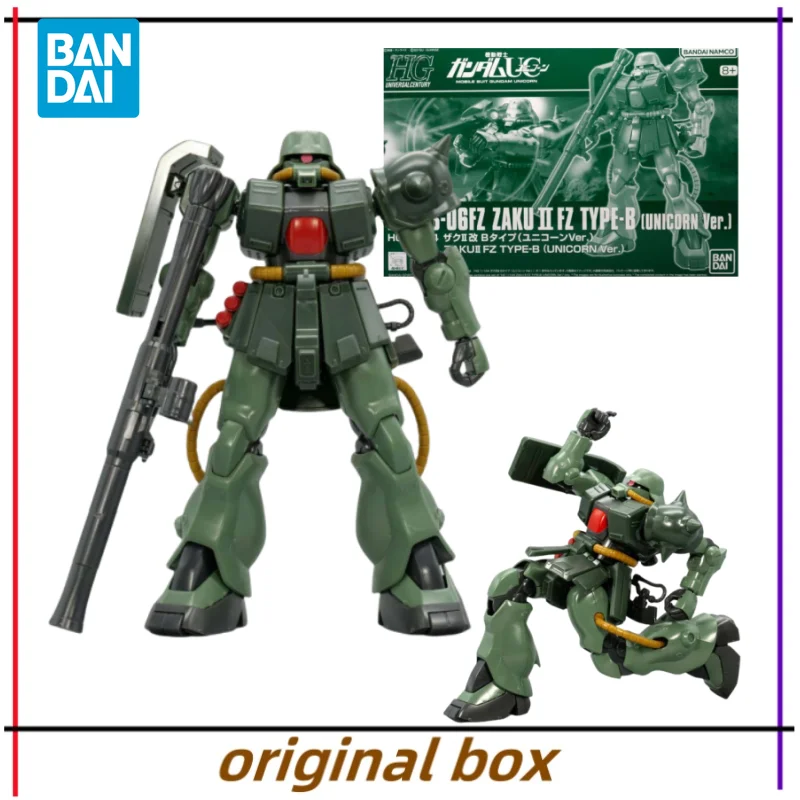 Bandai Figure Model GUNDAM HG MS-06FZ ZAKU2 FZ TYPE-B Anime Figures Toys Collectible Gift for Kids Genuine Brand New Unopened