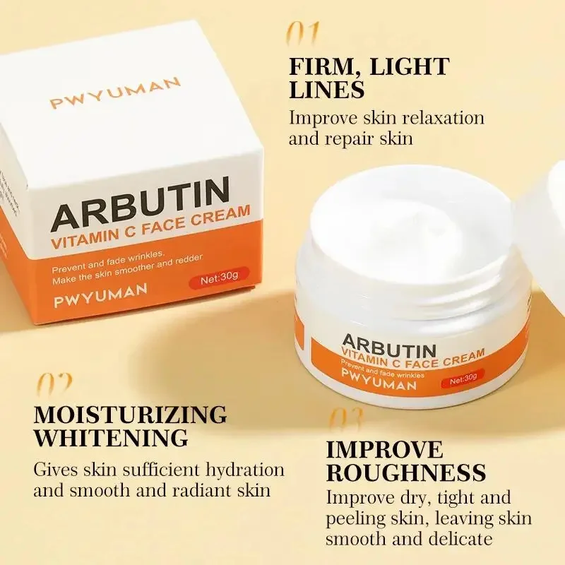 Whitening Sproeten Gezichtscrème Vitamine C Verwijderen Melasma Donkere Vlekken Crème Fade Melanine Hydrateren Helderder Gladde Schoonheid Huidverzorging