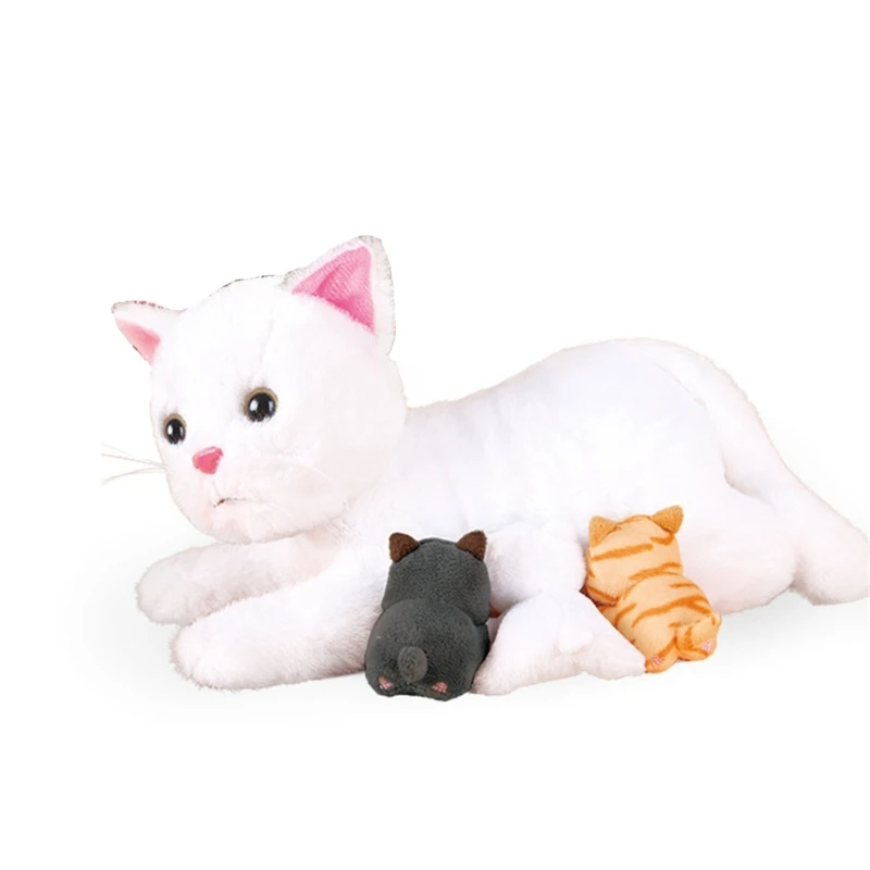 Skin Friendly Plush Stuffed Pig/ Cat Toy Electric Talking Educational Toy W3JF