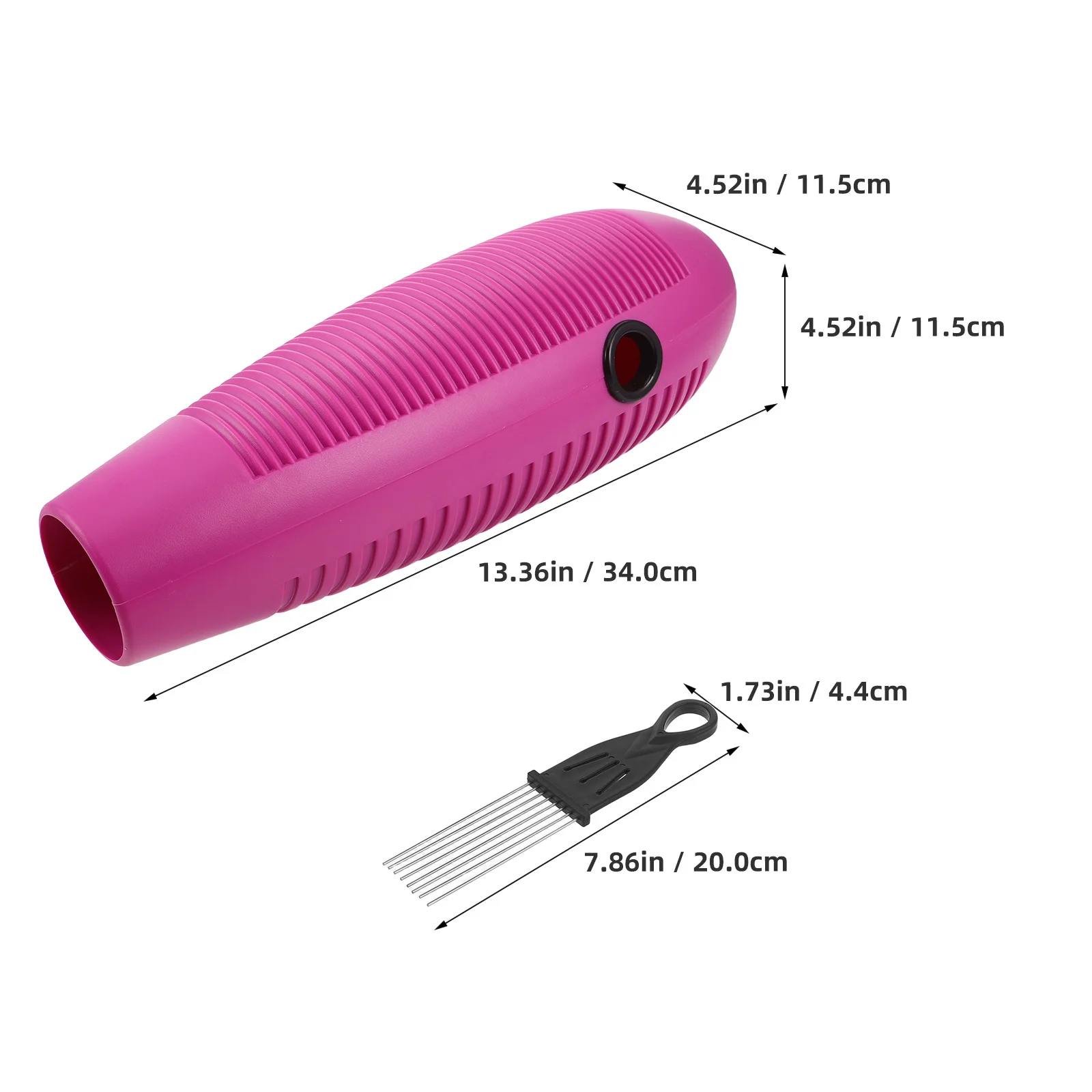 1Set Guiro Percussion Instrument Purple Plastic Latin Guiro Scraper Clear Sound for Music Class Band Training and Professional