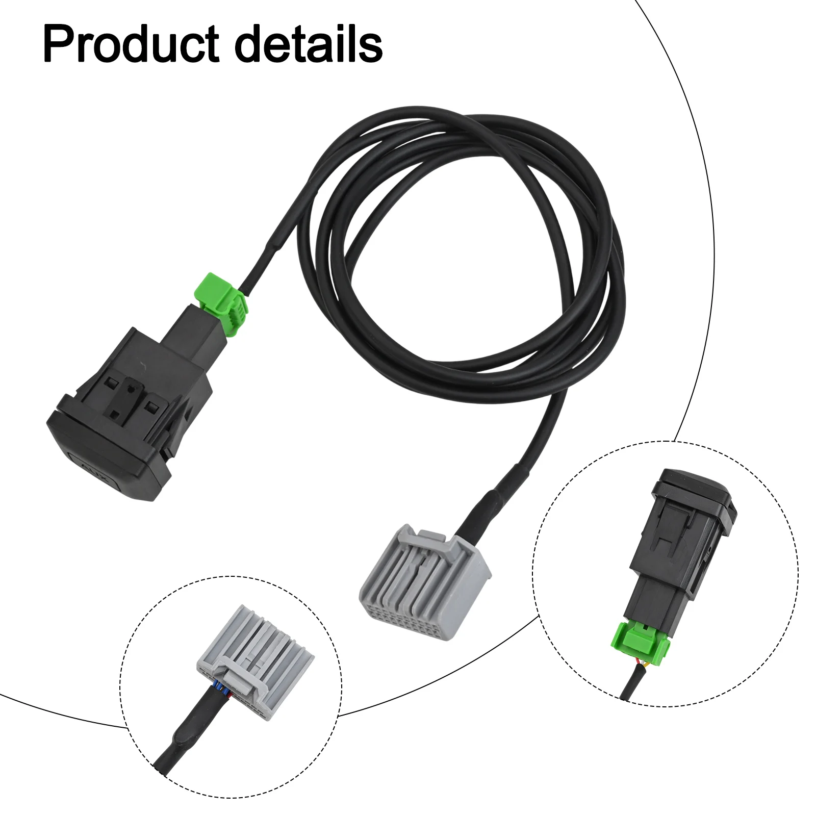 OEM Level AUX Input Add On Cable for Honda For Civic 8th Gen 2006-2013 CRV 2008-2013 and Accord Starting from 2008