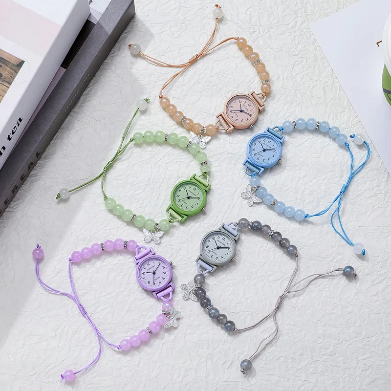 Women's Watch Butterfly Beaded Student Style Simple Fresh Quartz Watch High-End Trendy Design Ladies Watch Daily Wear Girl Gifts view 4