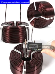 Customized 2.5mm Frequency Divider Empty Core Inductor coil Custom Audiophile Audio Crossover Pure Copper High Power Crossover