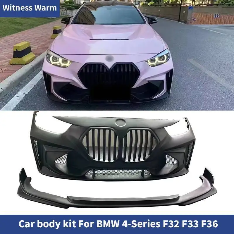 Lame de Pare-Choc Avant en FRP Non Peinte, Kit de Carrosserie pour BMW Série 4 F32 F33 F36 435i 440i 2013