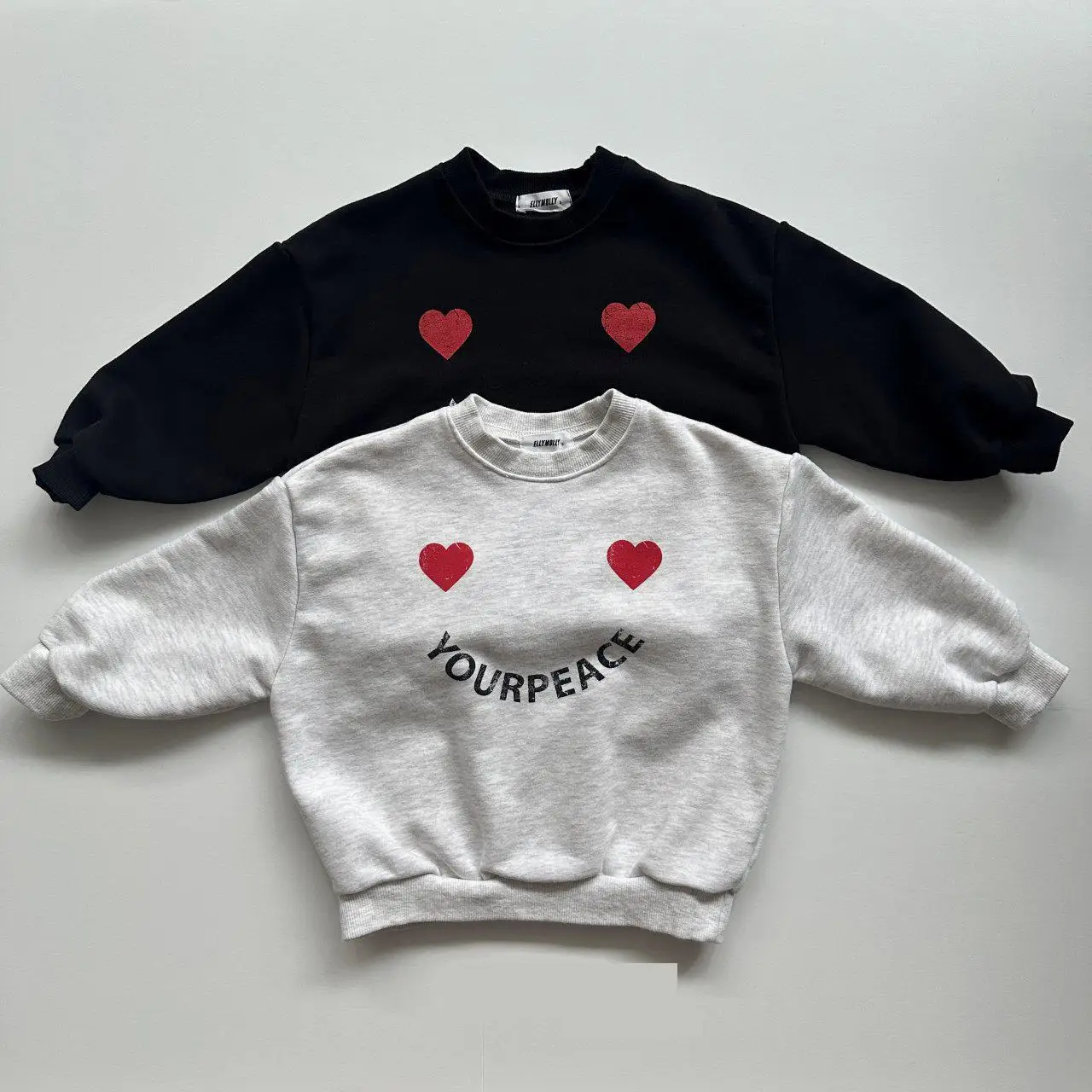 

2025 Autumn New Children Long Sleeve Sweatshirt Girls Cute Casual Letter Print Pullover For Kids Boys Loose Sweatshirt