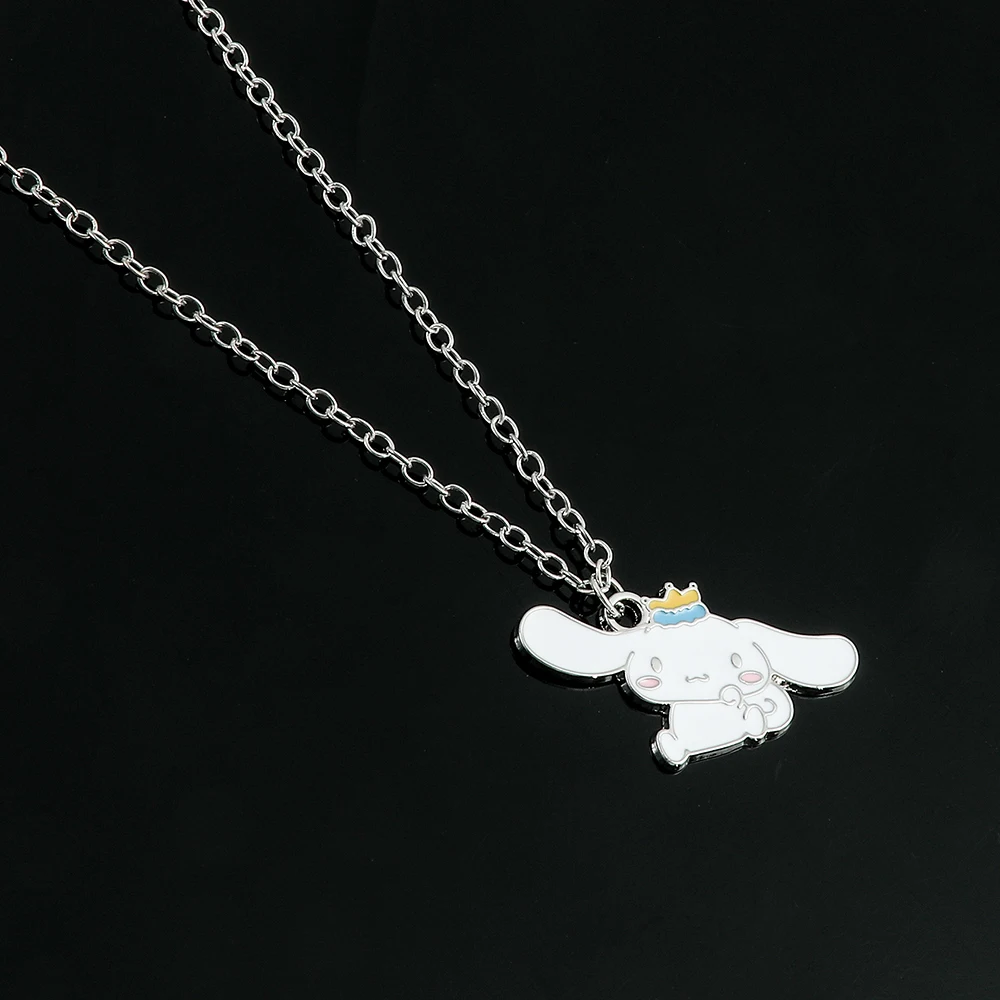 Sanrio Kawaii Cinnamoroll Necklace Cute Baby Cinnamoroll Pendant Neck Chain for Women Jewelry image 4