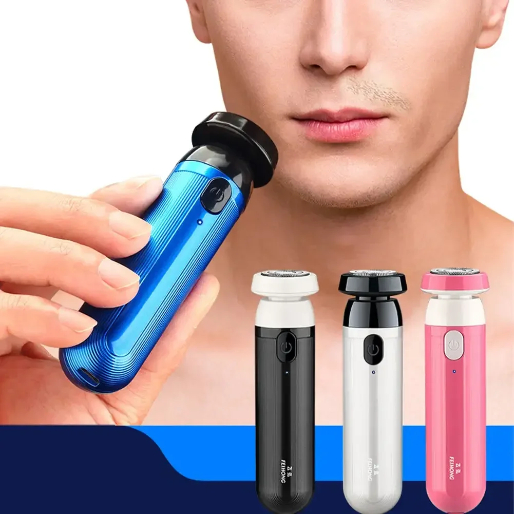 Afeitadora eléctrica portátil de carga rápida de alta velocidad para hombres y mujeres, Mini Afeitadora recargable fácil de desmontar en un solo paso, 1 ud.
