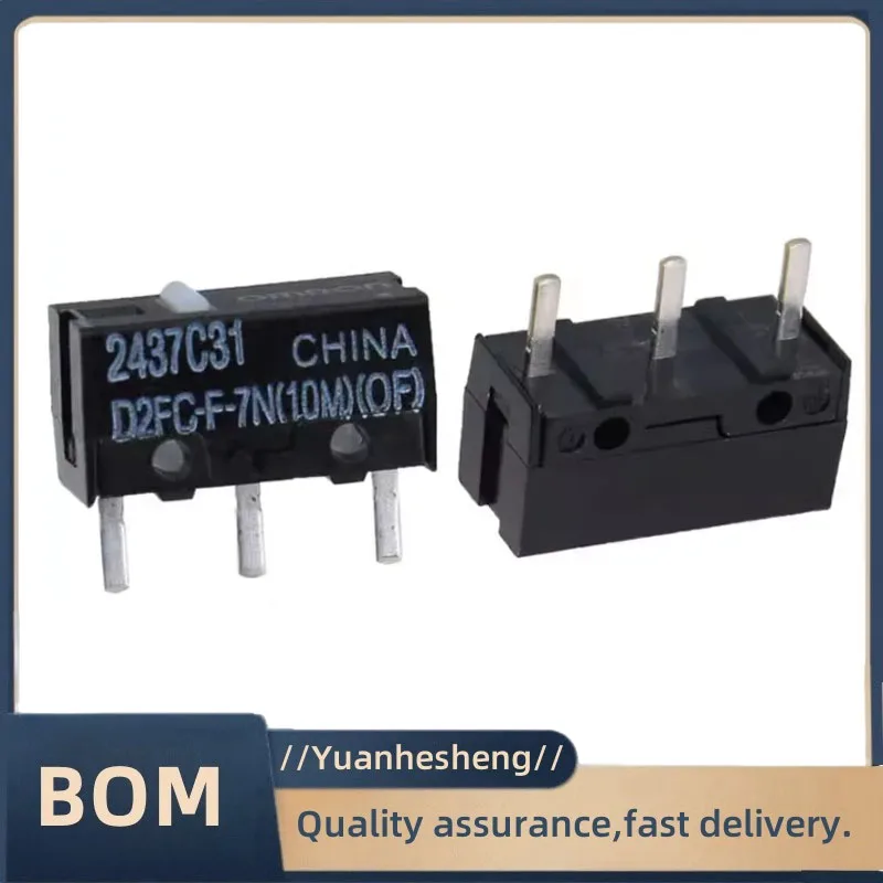 original New Authentic Mouse Micro Switch D2FC-F-7N Mouse Button Fretting D2FC-E-7N D2FC 10M 20M OF 50M 60M