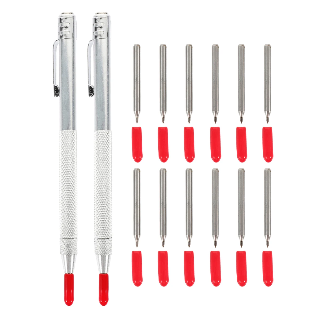 

1 set Tungsten Carbide Scriber Marking Pen Engraving Tool Silver Alloy Replaceable Tips Glass Metal Ceramic Etching Precision