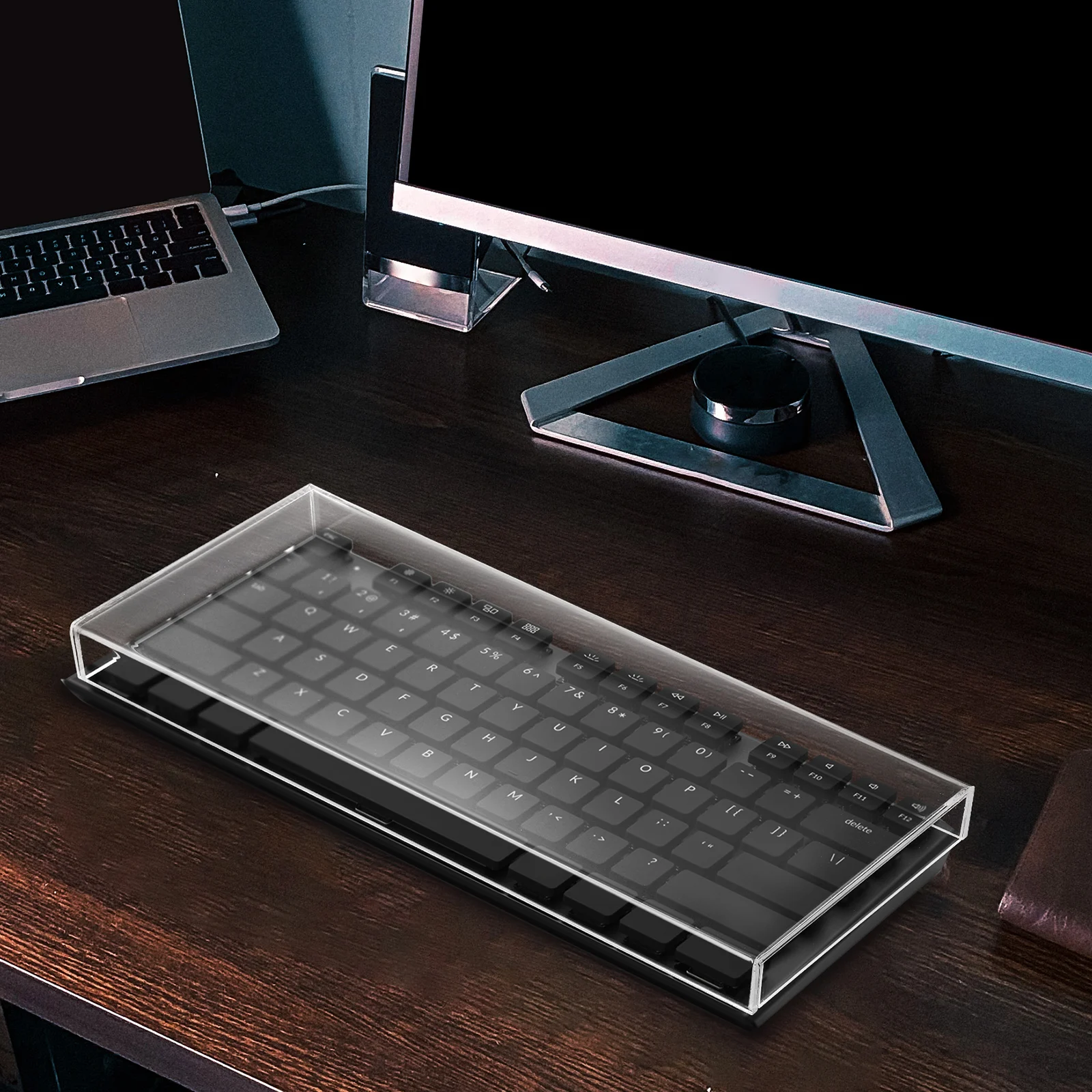 

Cover 68 Keys Transparent Acrylic Dust Protector 312x102x23mm Waterproof Gaming Supplies Keyboard Protection Film Clear Anti Cat