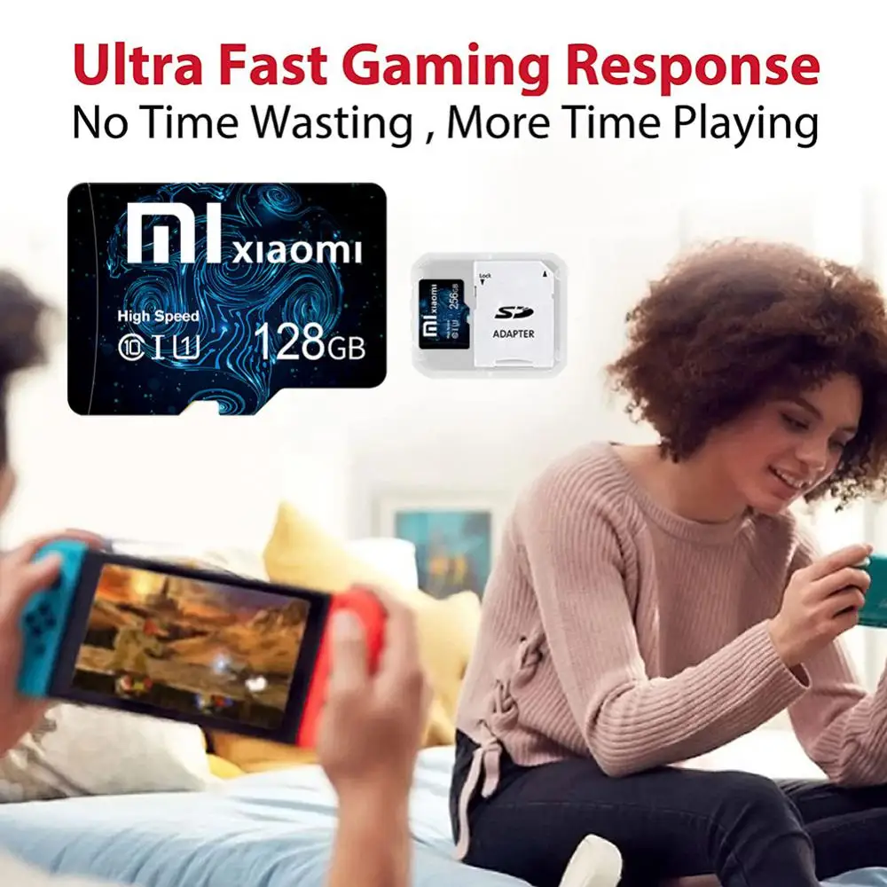 Mijia Xiaomi 2TB SD/TF Flash Memory Card 128GB 1TB Micro TF/SD Card 512GB Mini SD Card TF Flash Card TF Card 256GB per Tablet