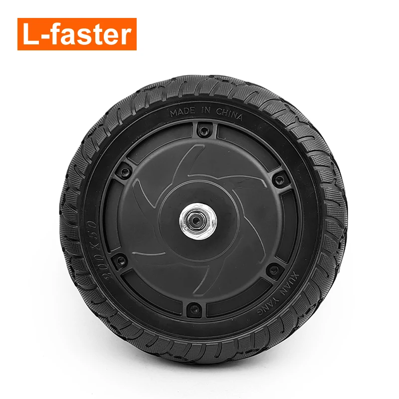 Gearless 6.5 Inch 8 Inch 24V36V48V 350W Electric Brushless Hub Motor Wheel Scooter Engine Solid Tire For E-Cart Kickscooter Bike