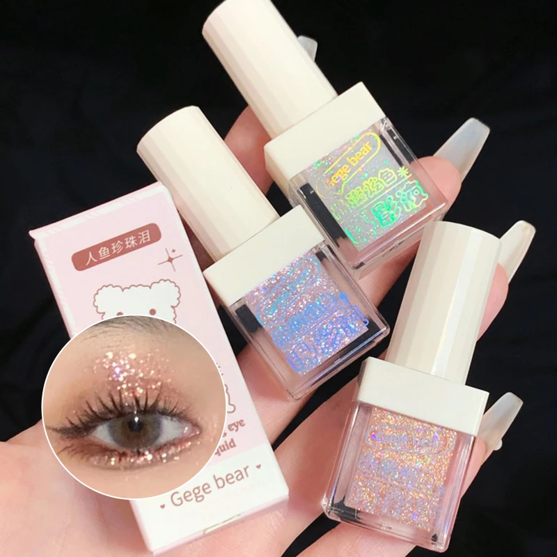 Ombretto liquido Glitter fini Super Glitter Angolo occhi Illuminante Evidenzia senza trucco Glitter sdraiato baco da seta