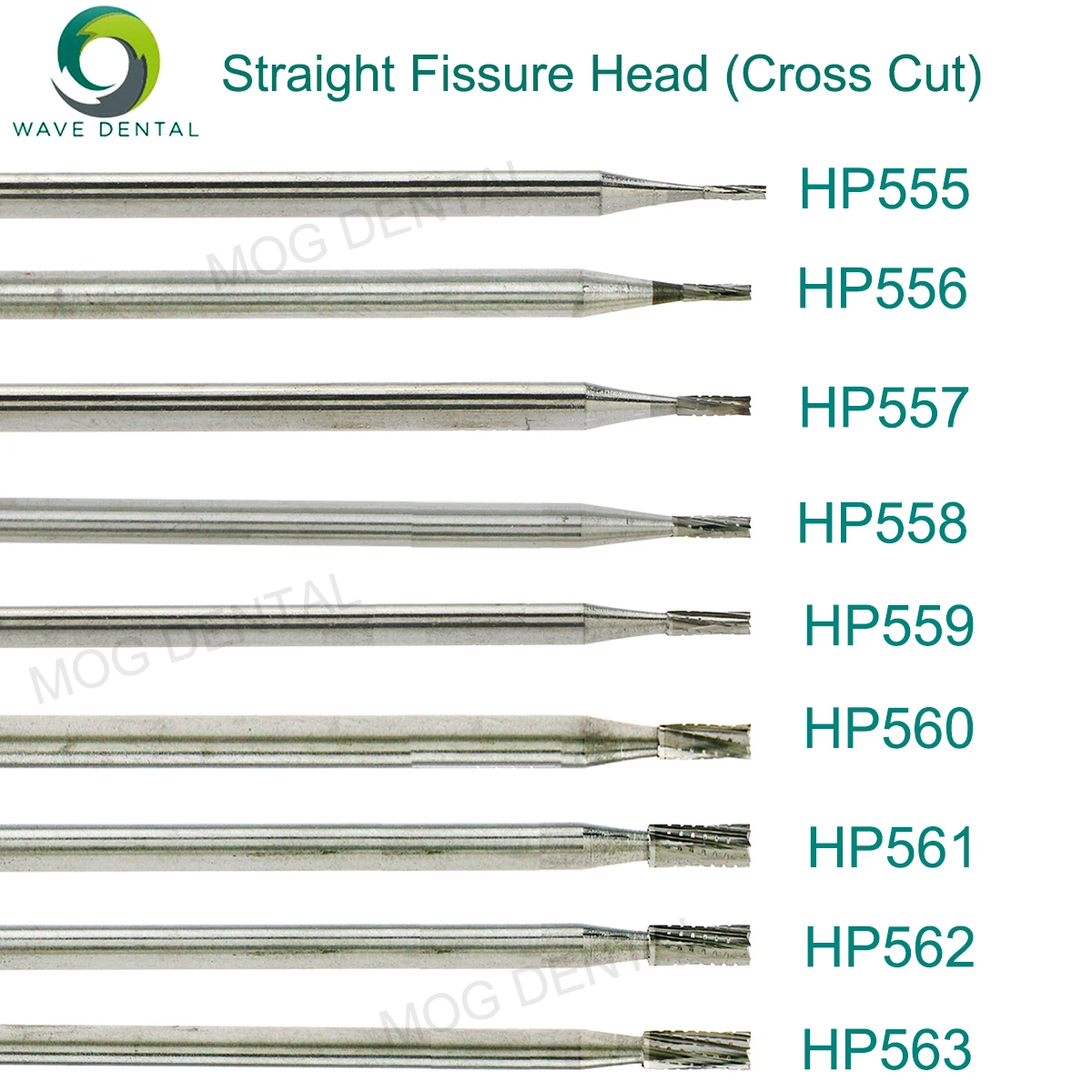 WAVE Dental Tungsten Carbide Burs HP Series Dentistry Drills for Straight Nose Cone Handpiece Dentist Tools 5Pcs/pack