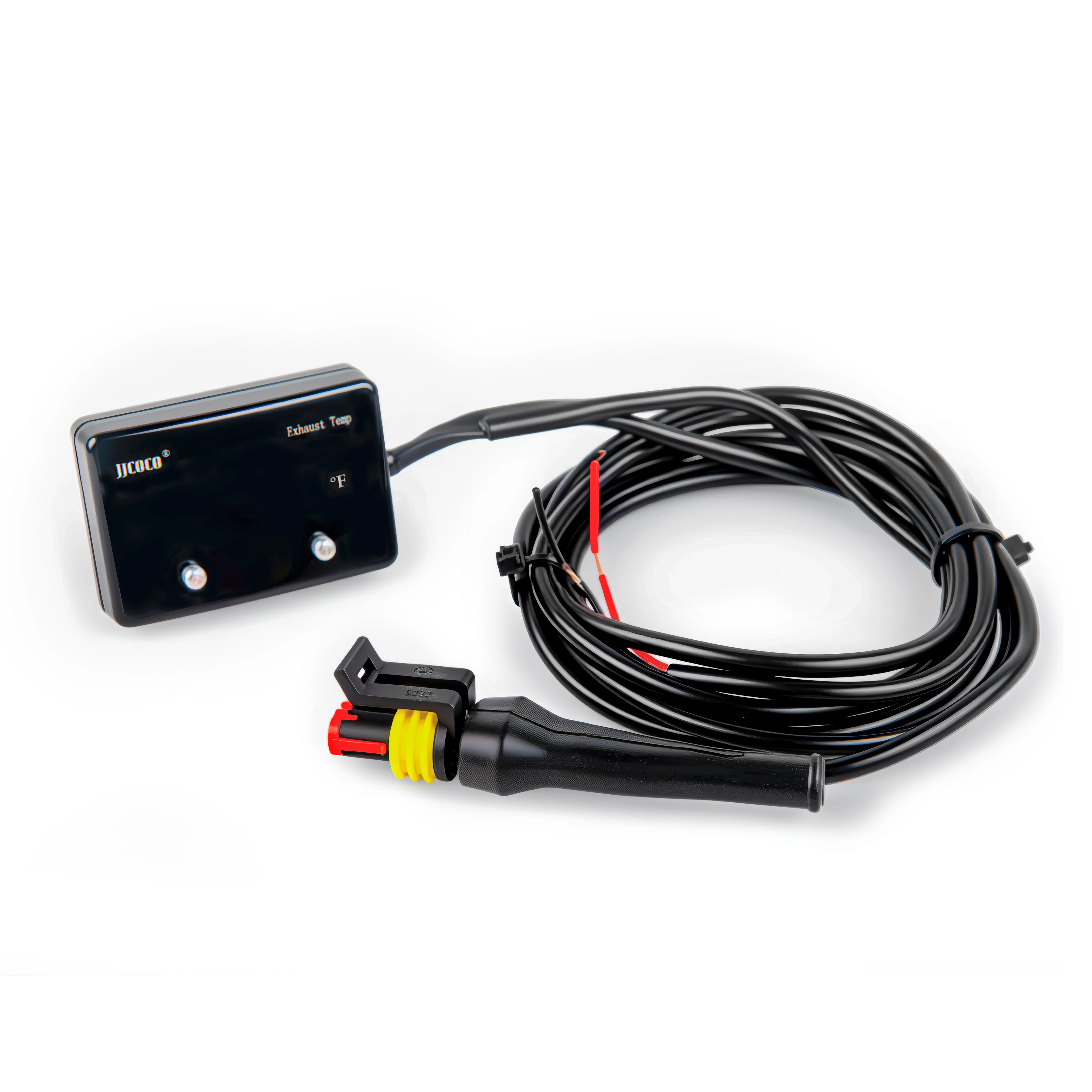12V DC 32-1832°F(0-1000°C) Digital Exhaust Temp Gauge IPX7 Waterproof LED Display 1/8 NPT Sensor for Car Motorcycle Truck Boat