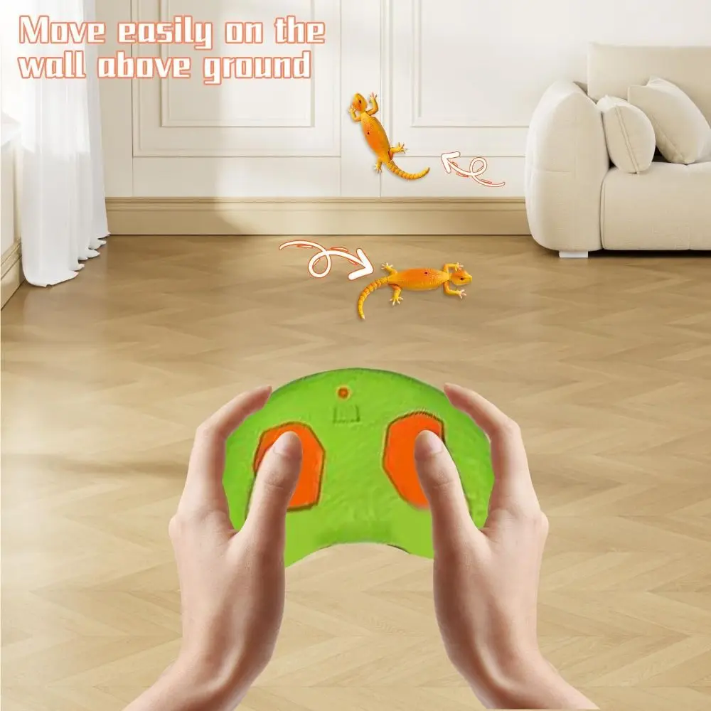 Cute Rechargeable Wall Climbing RC Lizard Realistic with Swing Tail Climber Gecko Robot Remote Control Robot