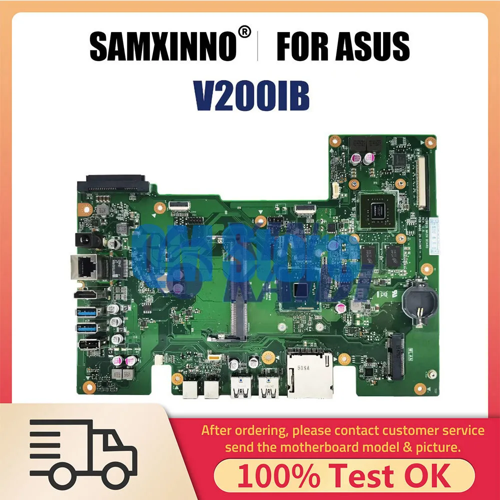 

Notebook Mainboard For ASUS V200I V200IB All-in-one Desktop Laptop Motherboard N3700 CPU DIS Systemboard 100% Test OK